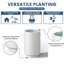 Grand pot / pot rond en béton avec trous de drainage-614083787-614083830