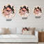 Beverly Hills, jolie fille avec des fleurs - horloge murale moderne-59914789