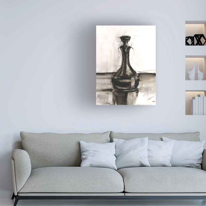 Art mural sur toile Winston Porter Ethan Harper Decanter Study II, H 47 po x l 35 po
