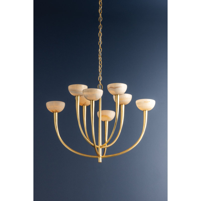 Alsen Pendant, 24.5" H x 33.5" W x 33.5" D, 8 Lights