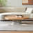 Microcement ash wood solid wood coffee table