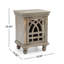 Table de chevet en bois gris antique