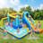 Multi-Function Castle Water Park Inflatable Bounce House With Educational Hopscotch Pool