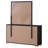 Jelissa 6-drawer Dresser with Mirror Black-1271164853