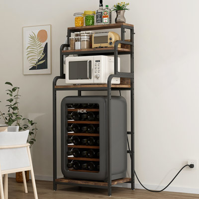 Mini-réfrigérateur vintage à 4 niveaux avec rangement réglable et design multifonctionnel pour la cuisine, le bureau ou le salon.