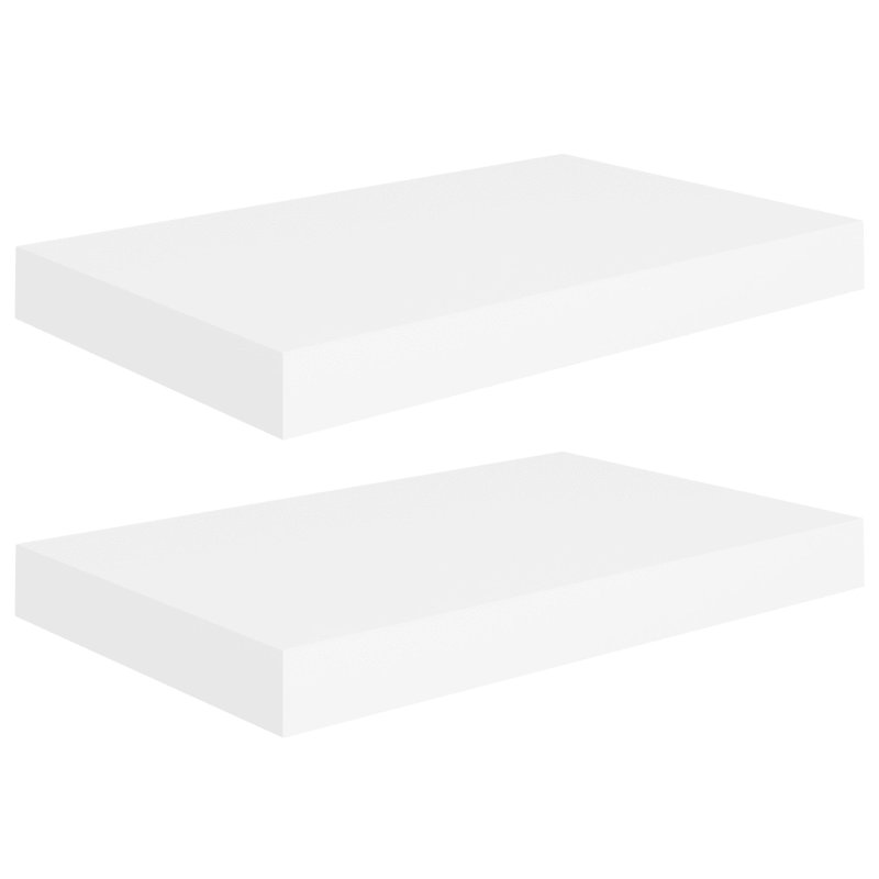 Arson 2 Piece Floating Shelf, 3.8cm H x 23cm W x 40cm D, White