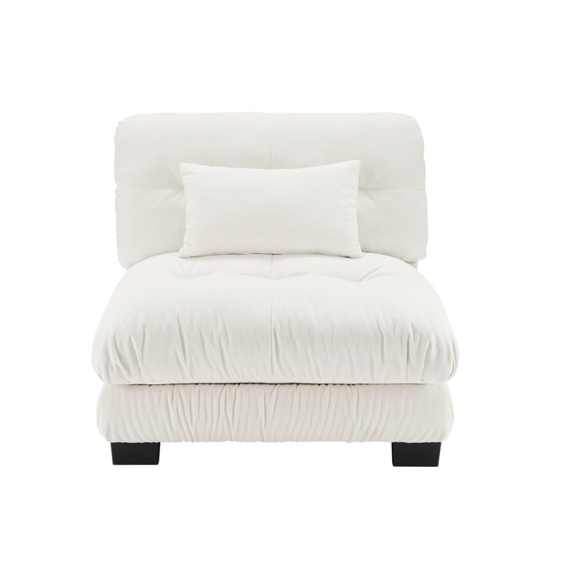 Canapé sans accoudoirs avec 1 coussin