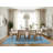 Contemporary Sky Blue Area Rug-298924984