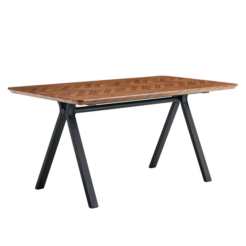 Herringbone Pattern Dining Table