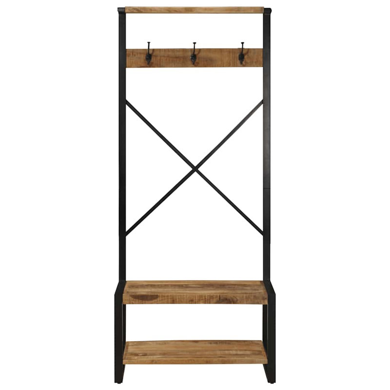 80 cm Clothes Rack, Black/Brown