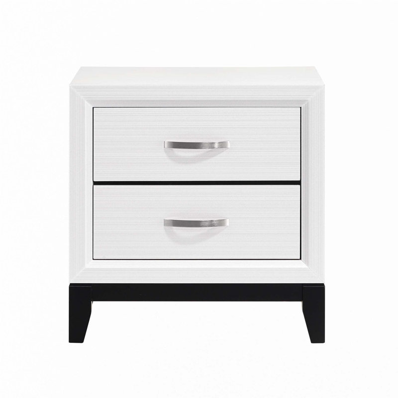 Table de chevet de 2 tiroirs