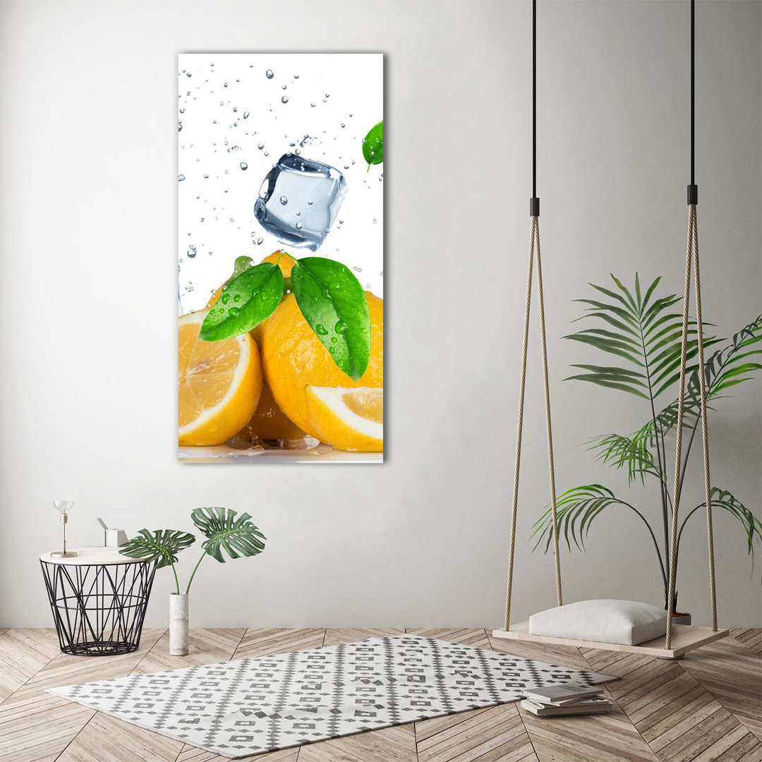 Lemon And Ice - Leinwanddrucke auf Leinwand