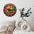 Rainbow Pebble Mosaic Wall Clock