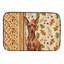 Tapis de séchage rouge Mini Pinscher