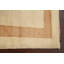 Tapis beige noué à la main de conception unique 2 pi 9 po x 4 pi 1 po