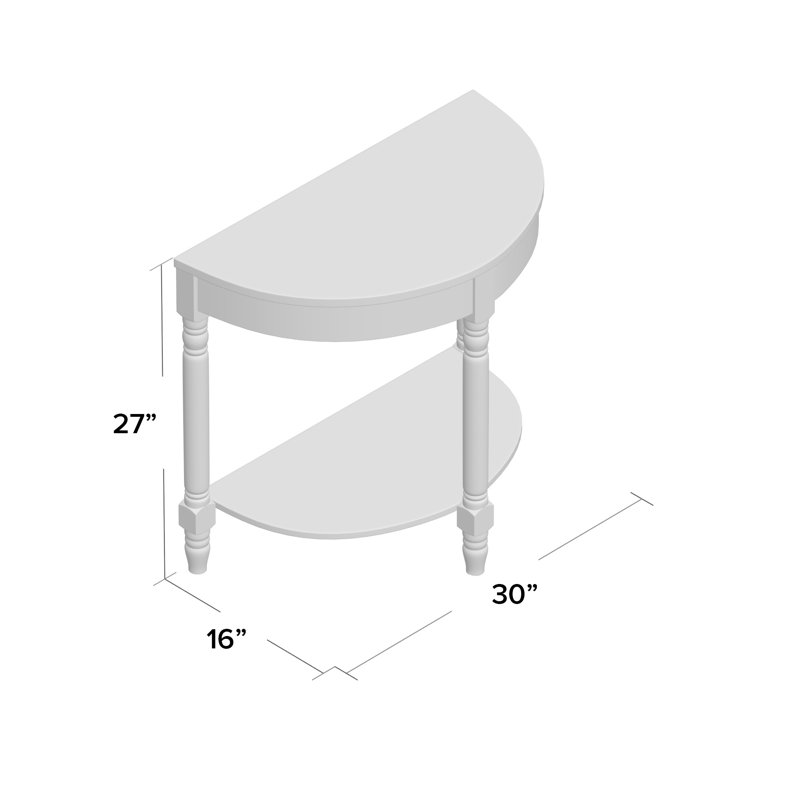 Graer 30'' Console Table, French Gray