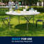 Table ronde pliante en plastique Parker