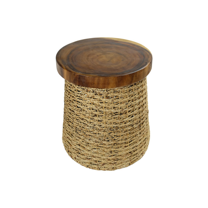 Mattox Solid Wood Accent Stool
