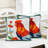 Rooster Indoor/Outdoor Hooked Throw Pillow