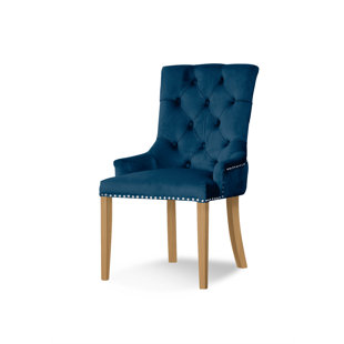 August 49cm H Tufted Velvet Upholstered Side Chair