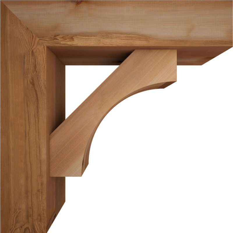 Support Westlake Block avec support décalé, 28 po x 28 po, Cèdre rouge occidental de l 7 1/2 po (lisse)