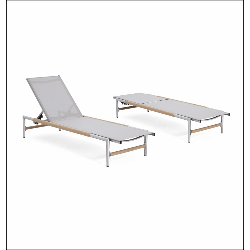 Hargrove Outdoor Patio Aluminum Chaise Lounge