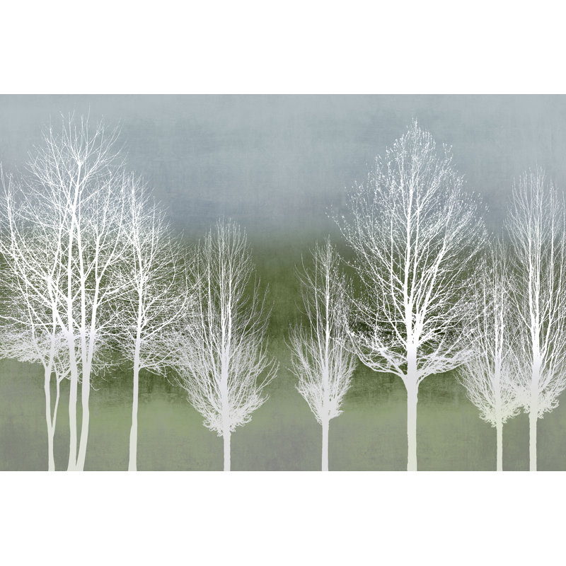 Blue Treeline by Kate Bennett - Wrapped Canvas Print, 46cm H x 30cm W x 3.8cm D