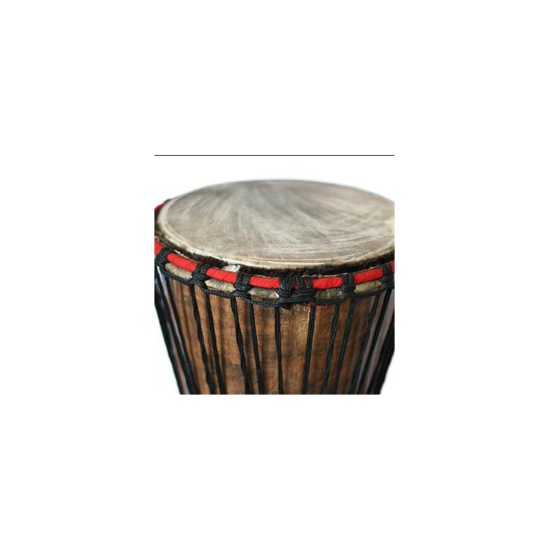Fair Trade Wood Djembe Drum Sculpture