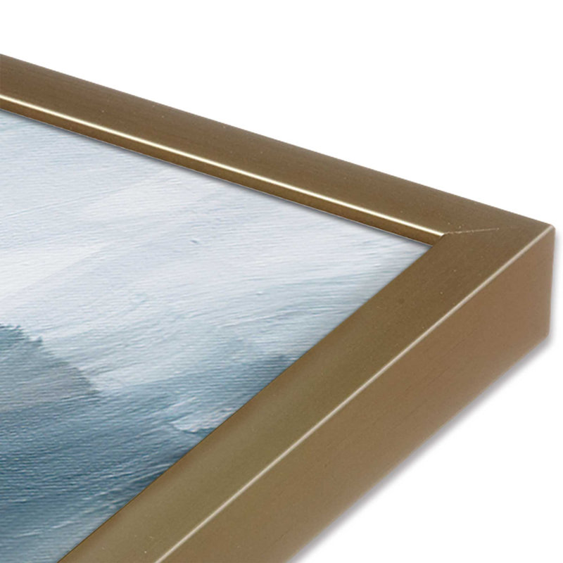 Where the Water Leads I Print, 17.25" H x 21.25" W, Brushed Gold