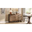 Commode double 6 tiroirs Rustic Brown-734715233