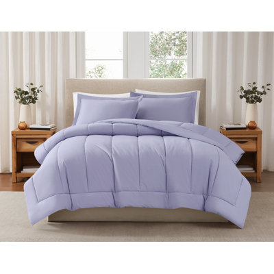 Ensemble d'édredon en percale de coton unie Brooklyn Loom