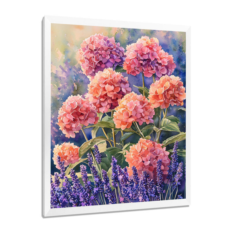 Shannen - Floral Wall Art, H 40 po x l 30 po, Reproduction encadrée d'une seule photo, Blanc