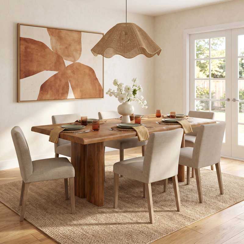 Quince 80" Solid Wood Dining Table