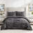 Emily Ruched Solid Textured Comforter Set-812734994-828134146