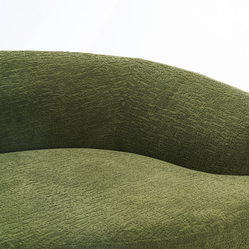 Canapé courbé désossé, canapé modulaire à compression de 110 po, haute densité, canapé-lit pour salon, salon, appartement, chenille