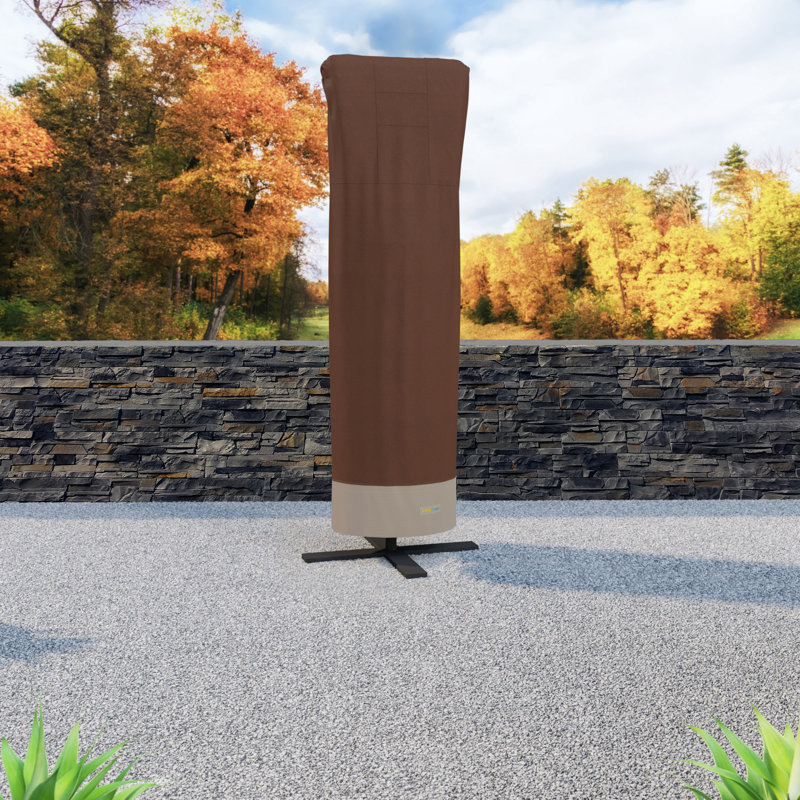 Steve Outdoor Patio Umbrella Cover, 101" H x 34" W x 34" D, Mocha Cappuccino