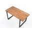 Table basse en bois massif de style rustique, 39 po, couleur noyer pour table de salon, 38,55 po X 21,51 po, salle familiale