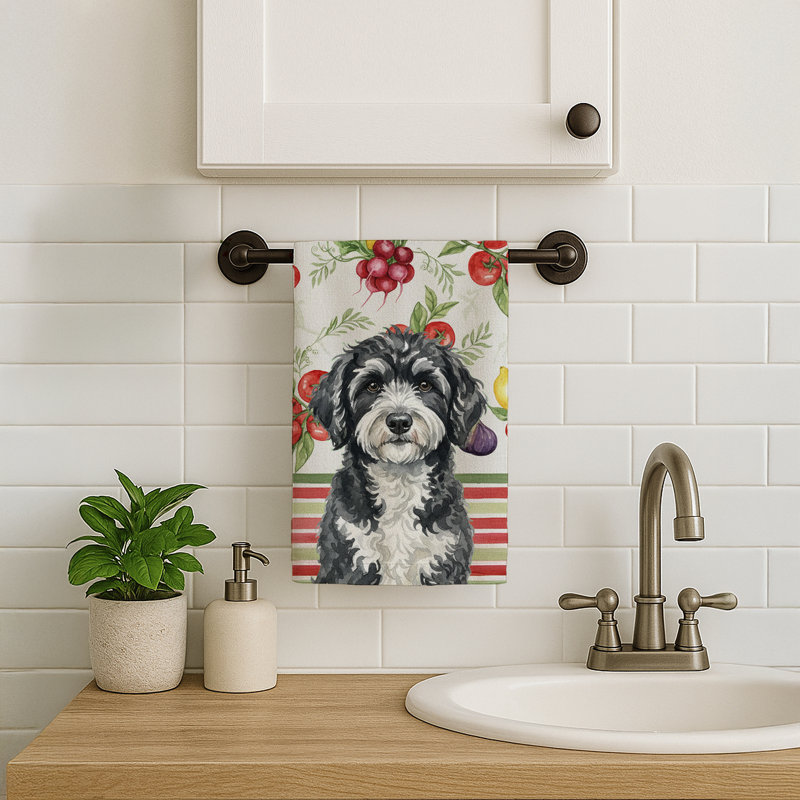 Serviette de cuisine Portugaise, Portuguese Water Dog