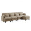 Canapé modulaire modulaire à 4 places Channel, capitonné en U avec repose-pieds mobile et coussins de siège épais épais, chenille-1673806458