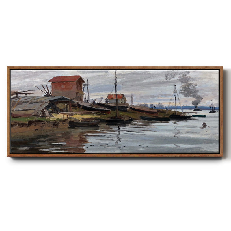 «The seine at petit» - Toile encadrée, H 8 po x l 20 po