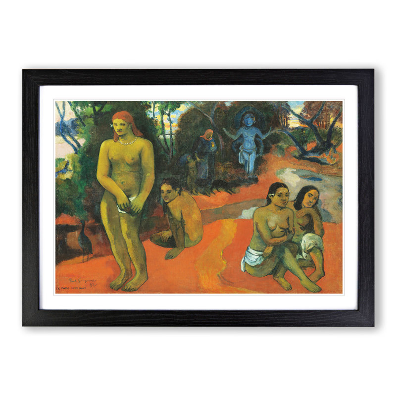 Delectable Waters by Paul Gauguin - Picture Frame Painting, Black, 48cm H x 65cm W x 2cm D