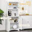 Armoire avec porte encadrée en verre, tablettes réglables