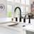 Pull Down Double Handle Kitchen Faucet-89360312