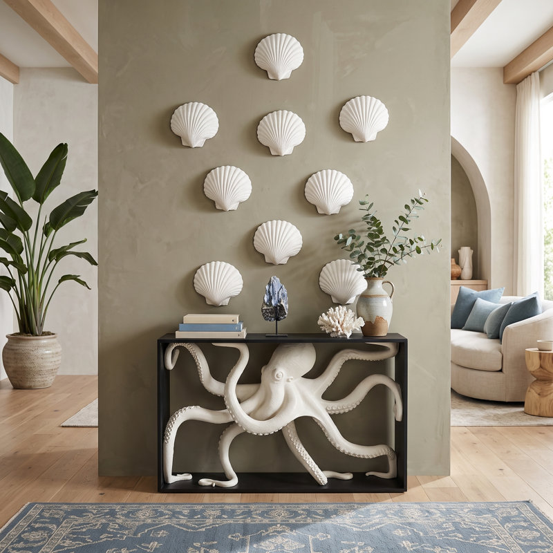 Octo Framed Console Table, Wood Frame