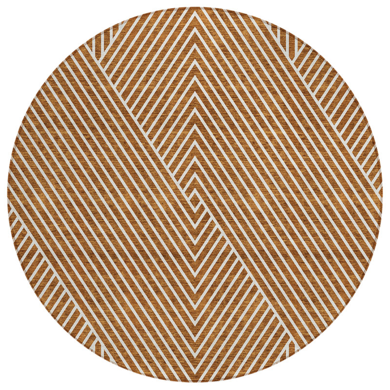 Pentagia Area Rug, Round 8'