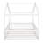 Full Size Bed House Bed Frame With Fence-1125916406