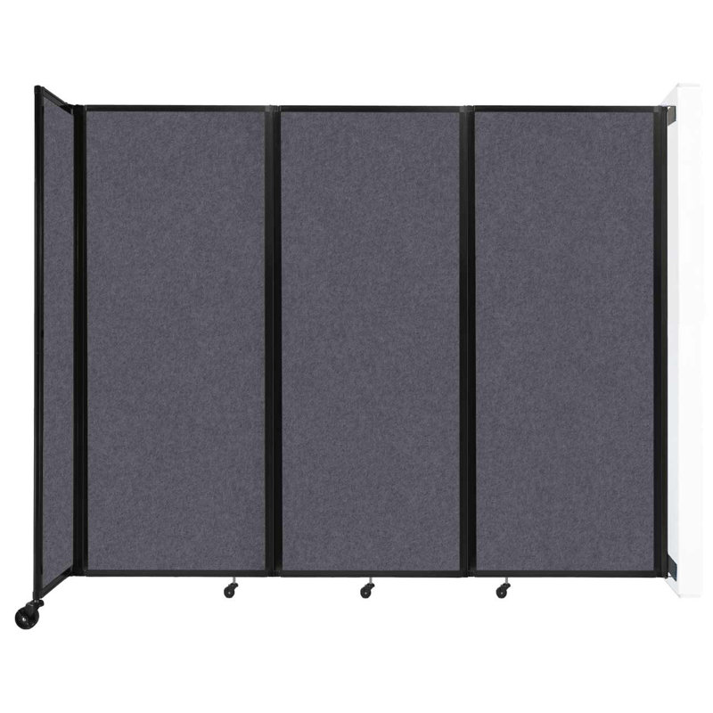 11 - Cloison pliante à panneaux, 3, Gris foncé, H 82 po x l 102 po x P 12 po