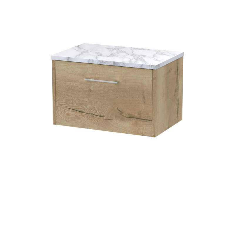 Juno 60.5cm Single Bathroom Vanity Base Only, Autumn Oak