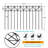 15'' H x 24'' W Animal Anti-digging Barrier Fence Rustproof Decorative Garden Fence-86175973-91356656
