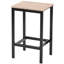 Ensemble de table de salle à manger à hauteur de comptoir 5 pièces Creager, avec table et 4 chaises (brun foncé)-227680961-227680960